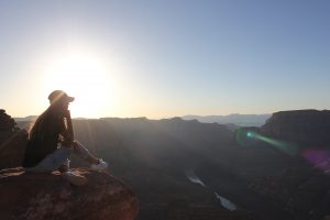 Soleil au Grand Canyon